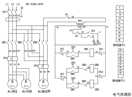 扒渣機(jī)電路圖